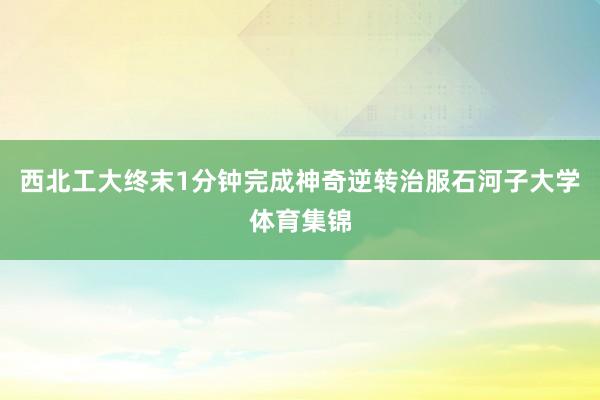 西北工大终末1分钟完成神奇逆转治服石河子大学体育集锦