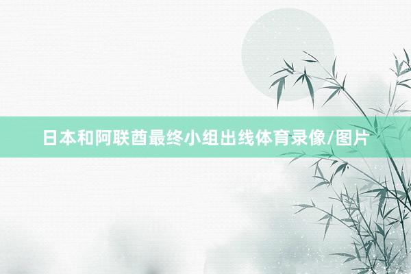 日本和阿联酋最终小组出线体育录像/图片