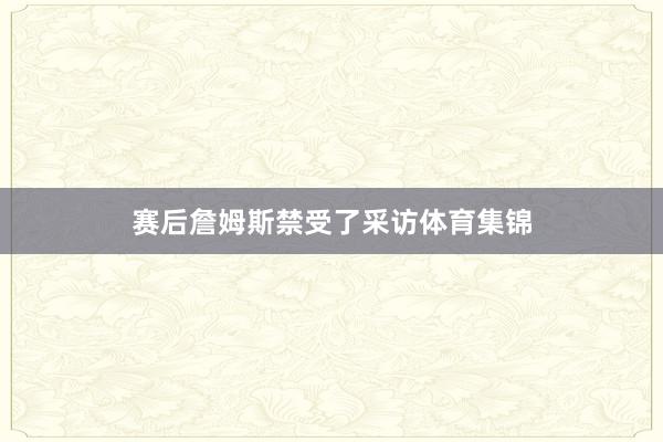 赛后詹姆斯禁受了采访体育集锦