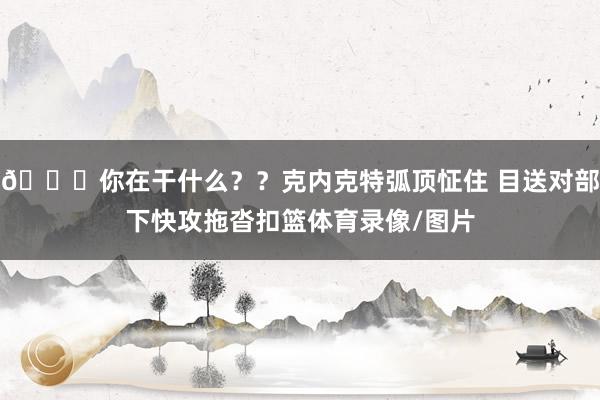 🙃你在干什么？？克内克特弧顶怔住 目送对部下快攻拖沓扣篮体育录像/图片