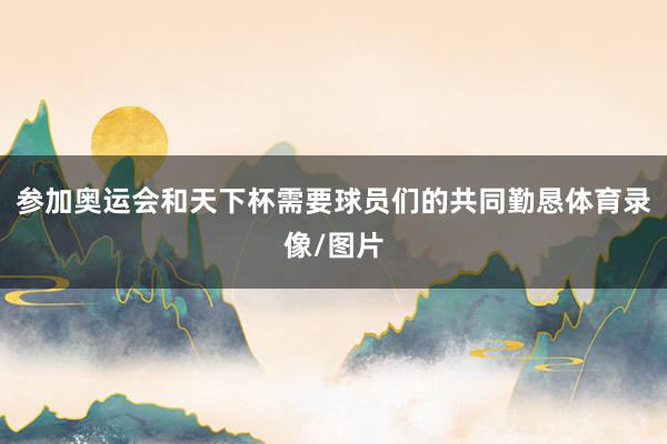 参加奥运会和天下杯需要球员们的共同勤恳体育录像/图片