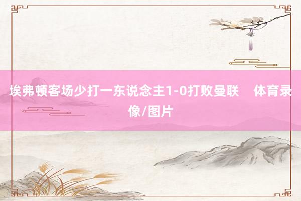 埃弗顿客场少打一东说念主1-0打败曼联    体育录像/图片