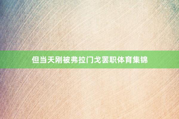 但当天刚被弗拉门戈罢职体育集锦