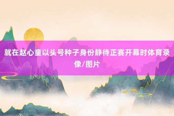 就在赵心童以头号种子身份静待正赛开幕时体育录像/图片