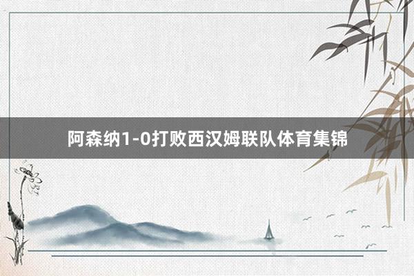 阿森纳1-0打败西汉姆联队体育集锦